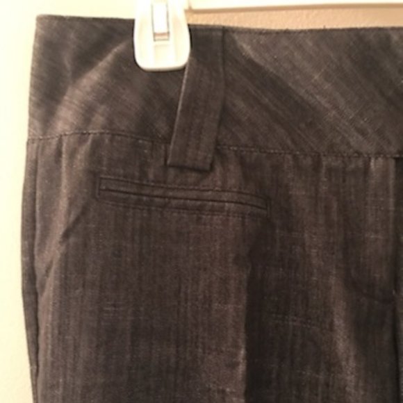 🔶5/30$!! Professional/Career Two Button, Dark Grey Capris - Picture 2 of 8